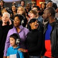 Pink, Gladys Knight, Celine Dion, Justin Bieber, Toni Braxton, Wyclef Jean and more perform at the ‘We Are The World 25 Years for Haiti’ recording session held at Jim Henson Studios on February 1, 2010 in Hollywood, Calif.