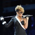 Rihanna performs at Pepsi Super Bowl Fan Jam on February 4, 2010 in Miami Beach, Florida