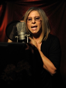 Barbra Streisand performs at the ‘We Are The World: 25 Years for Haiti’ recording session held at Jim Henson Studios in Hollywood, Calif. on February 1, 2010
