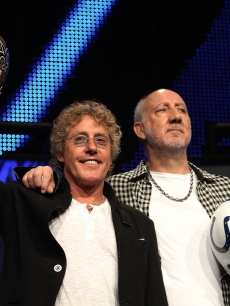 Roger Daltrey and Pete Townshend of The Who talk the Super Bowl, FL, Feb. 4, 2010
