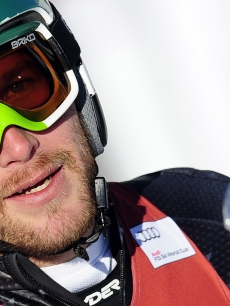 Bode Miller after the FIS Ski World Cup Men’s Super Combined, December 11, 2009 in Val-D’Isere, French Alps.
