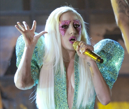 Lady Gaga performs onstage during the 52nd Annual GRAMMY Awards held at Staples Center on January 31, 2010 in Los Angeles, California