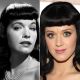 Bettie Page in 1952/Katy Perry at the 2010 Grammys