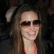 Angelina Jolie smiles as she leaves Super Bowl XLIV on February 7, 2010 in Miami, Florida