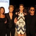 Nina Garcia, Faith Hill, Heidi Klum and Michael Kors walks the runway at the Project Runway Fall 2010 Fashion Show during the Mercedes-Benz Fashion Week, NYC, February 12, 2010