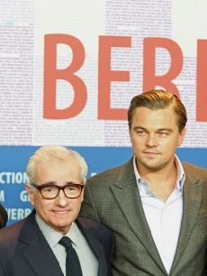 Sir Ben Kingsley, director Martin Scorsese, Leonardo DiCaprio and Michelle Williams pose at the ‘Shutter Island’ press conference at the Berlin Film Festival in Berlin, Germany on February 13, 2010