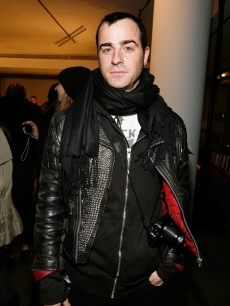 ‘Parks and Recreation’ guest-star Justin Theroux steps out at the Band of Brothers - Boy Presentation at Mercedes-Benz Fashion Week at Bryant Park in New York City on February 13, 2010