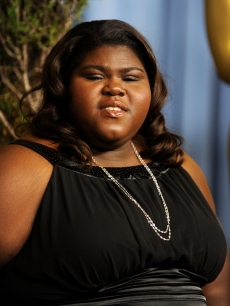 Actress Gabourey Sidibe poses at the 82nd annual Academy Awards Nominee Luncheon at Beverly Hilton Hotel on February 15, 2010 in Los Angeles, California.