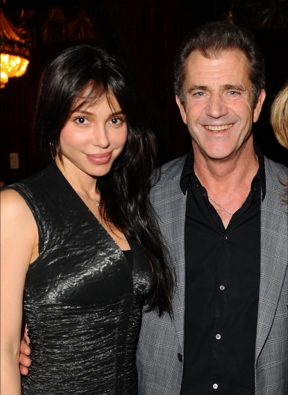 Oksana Grigorieva and Mel Gibson attend the Chernobyl Children’s Project International Benefit at Romanov Restaurant & Lounge in Studio City, California on February 11, 2010