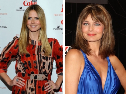 Heidi Klum and Paulina Porizkova 