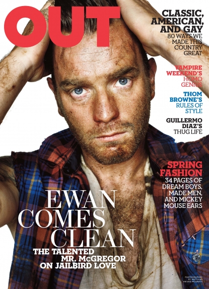 Ewan McGregor on Out Magazine’s March cover