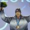Bode Miller celebrates his bronze medal after the Men’s Alpine skiing downhill event of the Vancouver 2010 Winter Olympics