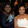 Gabourey Sidibe and Mo’Nique enjoy the 41st NAACP Image Awards held at The Shrine Auditorium, Los Angeles, February 26, 2010