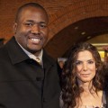 Quinton Aaron and Sandra Bullock attend ‘The Blind Side’ benefit premiere at the Prytania Theatre in New Orleans, Louisiana on November 19, 2009