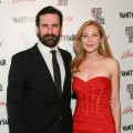 Jonn Hamm and Jennifer Westfeldt walk the red carpet at Artists for Peace and Justice held at Bar Nineteen 12 in Beverly Hills, California on March 3, 2010 