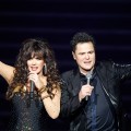 Marie Osmond and Donny Osmond perform in the ‘Donny & Marie’ variety show at the Flamingo Las Vegas December 3, 2008 in Las Vegas, Nevada