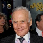 Buzz Aldrin arrives at the premiere of ‘Nuclear Tipping Point’ at Universal Studios Hollywood on January 27, 2010