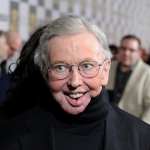 Film critic Roger Ebert arrives on the blue carpet at the 25th Film Independent Spirit Awards in LA on March 5, 2010
