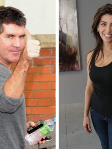 Simon Cowell and Mezhgan Hussainy