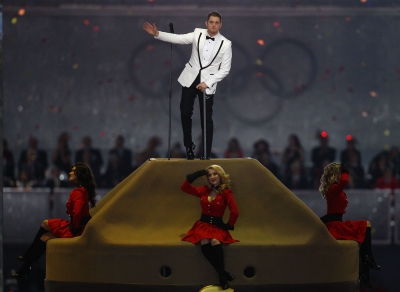 Michael Buble performs during the Closing Ceremony of the 2010 Winter Olympics at BC Place on February 28, 2010 in Vancouver