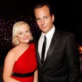 Amy Poehler and Will Arnett pose at the NBC Universal/Focus Features Golden Globes after party in Beverly Hills on January 17, 2010