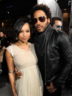 Zoe Kravitz and Lenny Kravitz