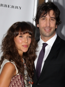 David Schwimmer and fiancee-to-be Zoe Buckman together in NYC on September 29, 2009