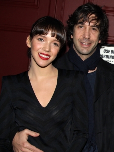 David Schwimmer and fiancee Zoe Buckman attend the Elton John play ‘Next Fall’ on Broadway at The Helen Hayes Theater on March 14, 2010 in New York City