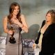Kathryn Bigelow accepts her Best Director award from Barbra Streisand at the 82nd Annual Academy Awards in Hollywood on March 7, 2010