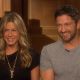 Jennifer Aniston and Gerard Butler talk to Access Hollywood’s Shaun Robinson at junket for ‘The Bounty Hunter’ on March 13, 2010