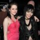Kristen Stewart and Joan Jett pose at the ‘The Runaways’ premiere in Los Angeles on March 11, 2010
