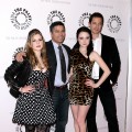 Magda Apanowicz, Esai Morales, Alessandra Torresani and Sasha Roiz attend a screening of ‘Caprica’ at The Paley Center for Media, NYC, March 17, 2010