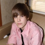 Justin Bieber casually poses for a photo for Access on the set of his new music video, ‘Eenie Meenie,’ with Sean Kingston in Los Angeles on March 29, 2010