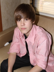 Justin Bieber casually poses for a photo for Access on the set of his new music video, ‘Eenie Meenie,’ with Sean Kingston in Los Angeles on March 29, 2010