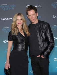 Kyra Sedgwick and Kevin Bacon attend The Darker Side of Green climate change debate at Skylight West in New York City on March 30, 2010 