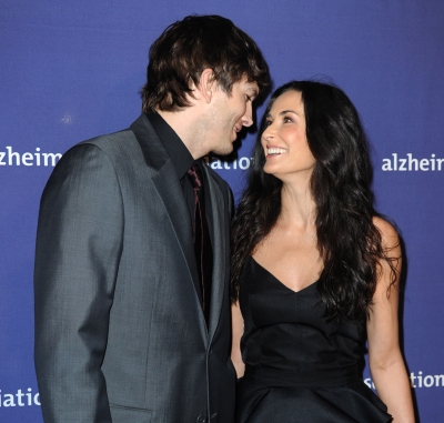 Ashton Kutcher and Demi Moore