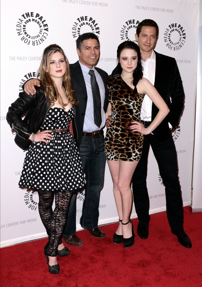Magda Apanowicz, Esai Morales, Alessandra Torresani and Sasha Roiz attend a screening of ‘Caprica’ at The Paley Center for Media, NYC, March 17, 2010
