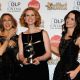 Sarah Jessica Parker, Cynthia Nixon and Kristin Davis, recipients of the Ensemble Award, arrive at the ShoWest awards ceremony at the Paris Las Vegas, March 18, 2010