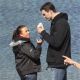 Hayden Panettiere and her boyfriend, world champion boxer Wladimir Klitschko, chat on a beach as they visit a cove in Taiji in Wakayama Prefecture, southwestern Japan, Friday, March 26, 2010