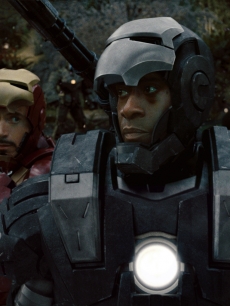 Robert Downey Jr. and Don Cheadle get ready for action in ‘Iron Man 2’