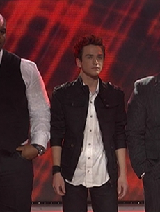 The bottom three on the April 7, 2010 episode of ‘American Idol’ - Michael Lynche, Aaron Kelly and Andrew Garcia