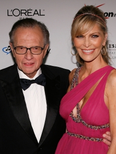 Larry King and wife Shawn Southwick in February 2007