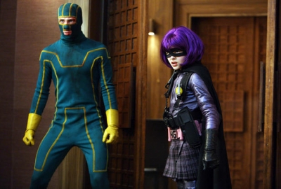 Aaron Johnson and Chloe Grace Moretz in Lionsgate’s ‘Kick-Ass’
