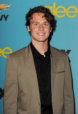 Jonathan Groff arrives at Fox’s ‘Glee’ spring premiere soiree held at Bar Marmont in Los Angeles, California on April 12, 2010 