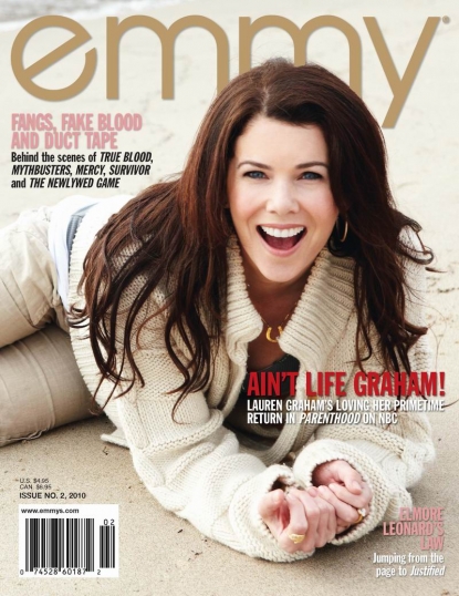 Lauren Graham in Issue No. 2, 2010 of emmy Magazine.
