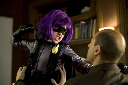 Chloe Grace Moretz is Hit Girl in “Kick-Ass”
