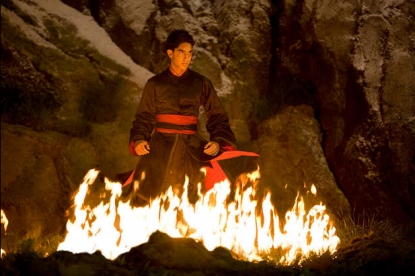 Dev Patel in a scene from ‘The Last Airbender,’ due July 2