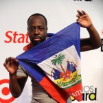 Wyclef Jean shows his Haitian pride at the 2010 Billboard Latin Music Awards in San Juan, Puerto Rico, on April 29, 2010