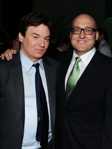 Mike Myers and director Mike Mitchell at the premiere of ‘Shrek Forever’ at the Tribeca Film Festival in New York on April 21, 2010