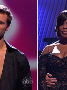 Chelsie Hightower, Jake Pavelka and Niecy Nash with partner Louis van Amsterl on ‘Dancing,’ April 27, 2010